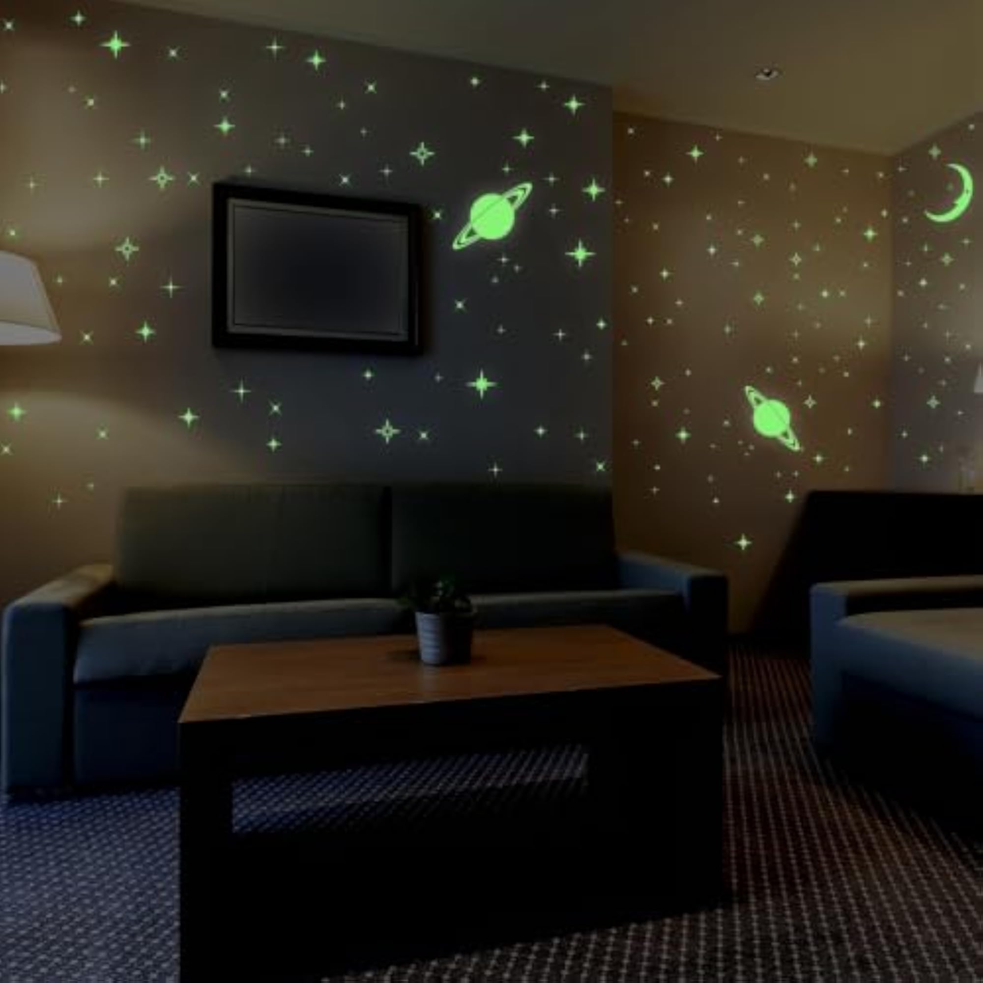 Glow in The Dark Stars & Moon Wall Stickers, 1529